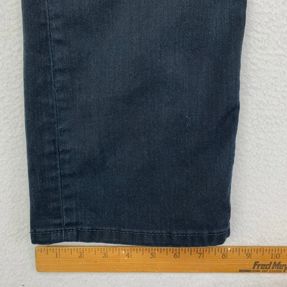 Levi's Jeans 505 Mens 34x30 Black Denim‎ Regular Straight Zipper Fly Retro Work